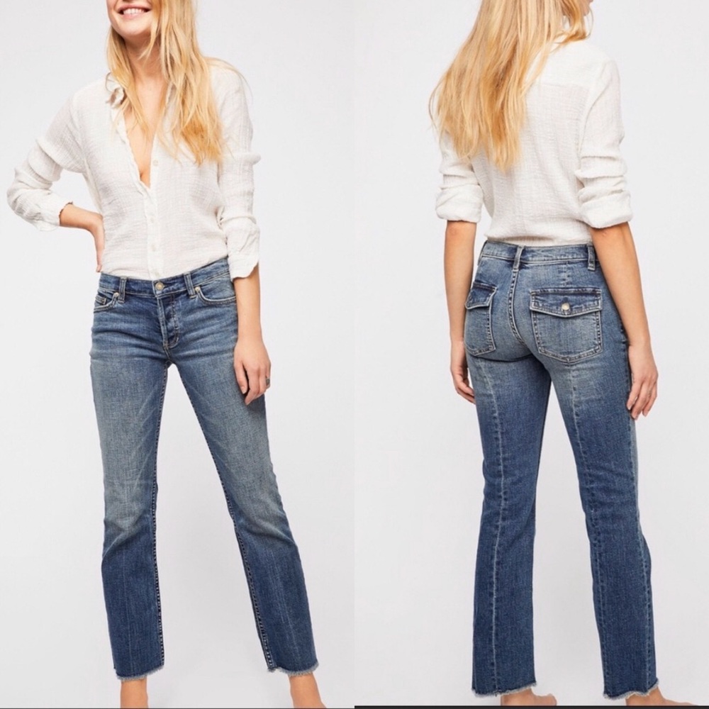FREE PEOPLE | Austen Straight Leg Jean, Size 27
